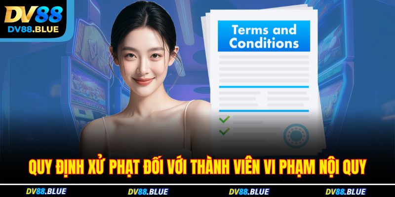 Quy định xử phạt đối với thành viên vi phạm nội quy
